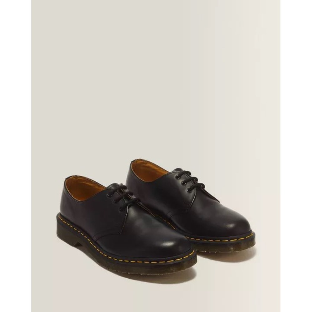 NWOT Dr. Martens 1461 Smooth Black Leather Oxford Lace Up Grunge Chunky Shoe W7